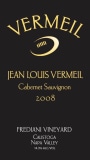Vermeil Wines Frediani Vineyard Cabernet Sauvignon 2008 Front Label