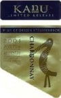 Kanu Chardonnay 2001 Front Label