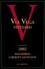 Via Vega Vineyard & Winery Cabernet Sauvignon 2002 Front Label