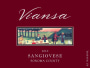 Viansa Winery Sangiovese 2010 Front Label