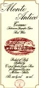 Monte Antico Rosso 2001 Front Label