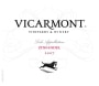Vicarmont Vineyards & Winery Zinfandel 2007 Front Label