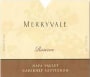 Merryvale Reserve Cabernet Sauvignon 2000 Front Label
