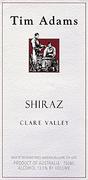 Tim Adams Shiraz 2001 Front Label