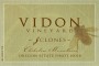 Vidon Vineyard 3 Clones Pinot Noir 2014 Front Label