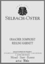 Selbach Oster Mosel Riesling Kabinett 2002 Front Label