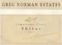 Greg Norman Estates Limestone Coast Shiraz 2001 Front Label