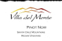 Villa del Monte Winery Regan Vineyard Pinot Noir 2012 Front Label