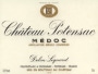 Chateau Potensac  2000 Front Label