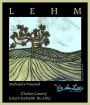 Vin du Lac LEHM Sauvignon Blanc 2007 Front Label