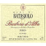 Beni di Batasiolo Barberad'Alba 2001 Front Label