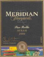 Meridian Paso Robles Syrah 2000 Front Label
