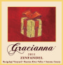Gracianna Winery Bacigalupi Vineyard Zinfandel 2011 Front Label