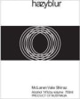 Hazyblur McLaren Vale Shiraz 2002 Front Label