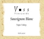 Voss Vineyards Napa Valley Sauvignon Blanc 2002 Front Label