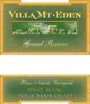 Villa Mt. Eden Grand Reserve Pinot Blanc 1996 Front Label