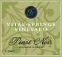 Vitae Springs Vineyard Pinot Noir 2007 Front Label