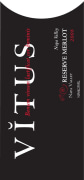 Vitus Reserve Merlot 2008 Front Label