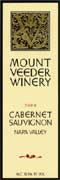 Mount Veeder Winery Cabernet Sauvignon 2000 Front Label