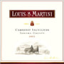 Louis Martini Sonoma Cabernet Sauvignon 2001 Front Label