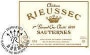 Chateau Rieussec Sauternes 1989 Front Label