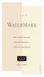 Water Mark Wine Blue Hall Vineyard Cabernet Sauvignon 2005 Front Label