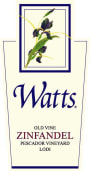 Watts Winery Old Vine Zinfandel 2010 Front Label