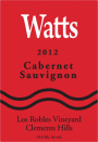 Watts Winery Los Robles Vineyard Cabernet Sauvignon 2012 Front Label