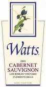 Watts Winery Los Robles Vineyard Cabernet Sauvignon 2003 Front Label