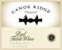 Canoe Ridge Red Table 2001 Front Label