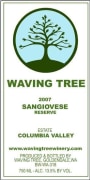 Waving Tree Winery and Vineyards Reserve Sangiovese 2007 Front Label