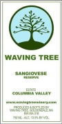 Waving Tree Winery and Vineyards Reserve Sangiovese 2010 Front Label