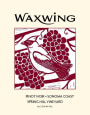 Waxwing Wines Spring Hill Vineyard Pinot Noir 2014 Front Label