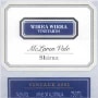Wirra Wirra McLaren Vale Shiraz 2001 Front Label