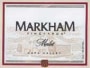 Markham Merlot 2001 Front Label