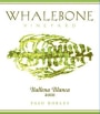 Whalebone Vineyard Ballena Blanca 2010 Front Label