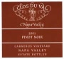 Clos du Val Carneros Estate Pinot Noir 2001 Front Label