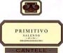 Cantele Primitivo 2000 Front Label