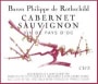 Baron Philippe de Rothschild Cabernet Sauvignon 2001 Front Label