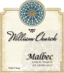 William Church Winery Malbec 2008 Front Label