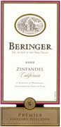 Beringer Zinfandel 2002 Front Label