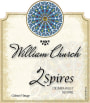 William Church Winery 2 Spires 2013 Front Label
