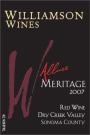 Williamson Wines Allure Meritage 2007 Front Label