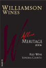 Williamson Wines Allure Meritage 2006 Front Label