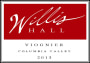 Willis Hall Viognier 2013 Front Label