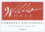 Willis Hall Cabernet Sauvignon 2004 Front Label