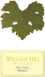 William Hill Napa Valley Merlot 2000 Front Label