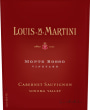 Louis Martini Monte Rosso Vineyard Cabernet Sauvignon 2007 Front Label