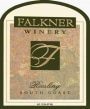 Falkner Winery Riesling 2001  Front Label