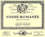 Louis Jadot Vosne-Romanee 2001 Front Label